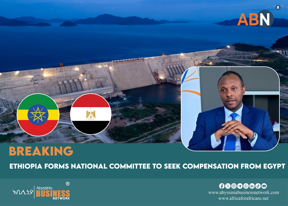 BREAKING: Ethiopia Forms National Committee to Seek Compensation from Egypt